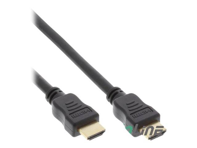 INLINE - HDMI-High Speed Kabel mit Ethernet - Premium - 4K2K - ST/ST - schwarz - 10m