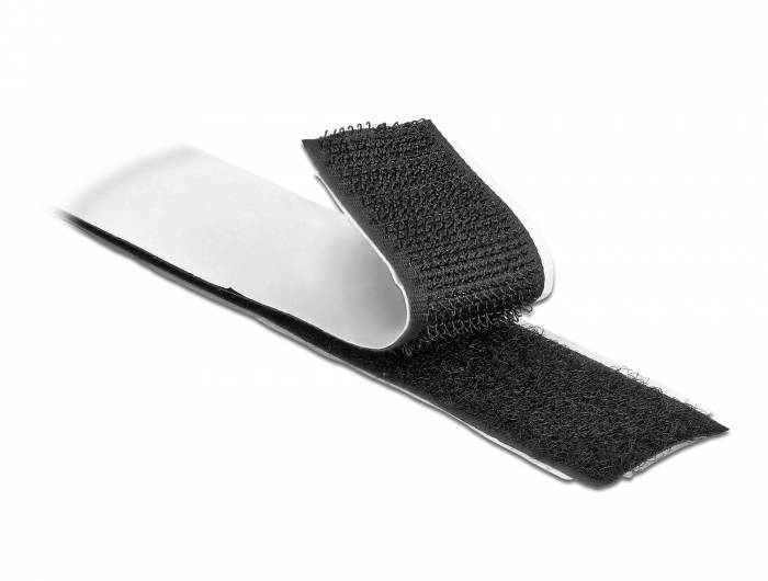 DeLOCK Velcro - Klettverschluss - 10 m - Schwarz