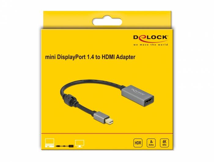 Delock - High Speed - Adapterkabel - DisplayPort männlich bis HDMI weiblich