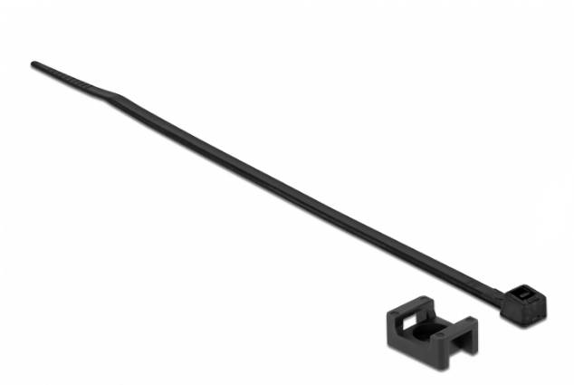 DeLOCK - Kabelbinder-Kit - 20 cm - Schwarz