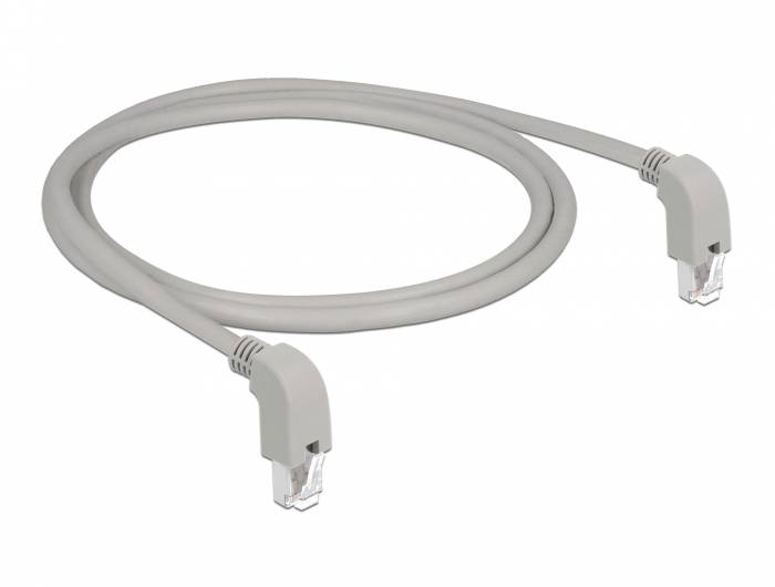 Delock - Patch-Kabel - RJ-45 (M) nach unten gewinkelt zu RJ-45 (M)