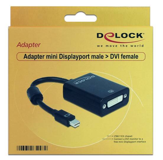 Delock - DVI-Kabel - Mini DisplayPort (M) zu DVI-I (W)