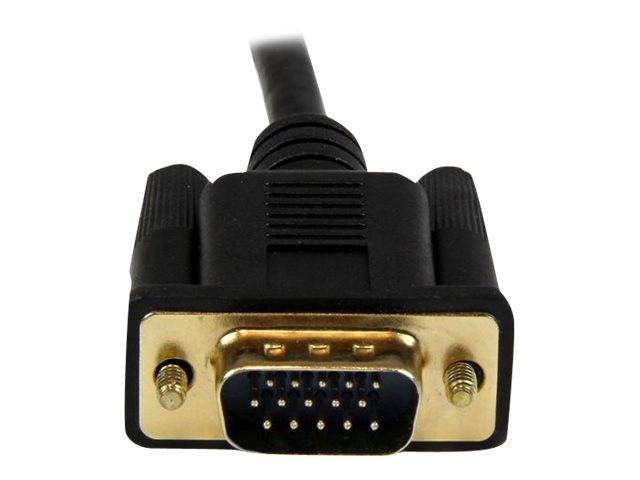 StarTech.com 90cm aktives HDMI auf VGA Konverter Kabel - HDMI zu VGA Adapter 0,9m - Schwarz - 1920x1200 / 1080p - Adapt