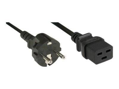 INLINE - Netzkabel 16A - Schutzkontakt gerade / Kaltgerätestecker IEC320/C19 - 3m
