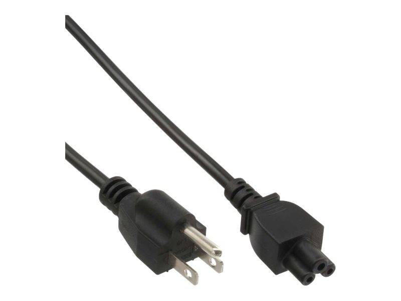 INLINE - Netzkabel für Notebook - USA/Canada - 3pol Kupplung - 2m