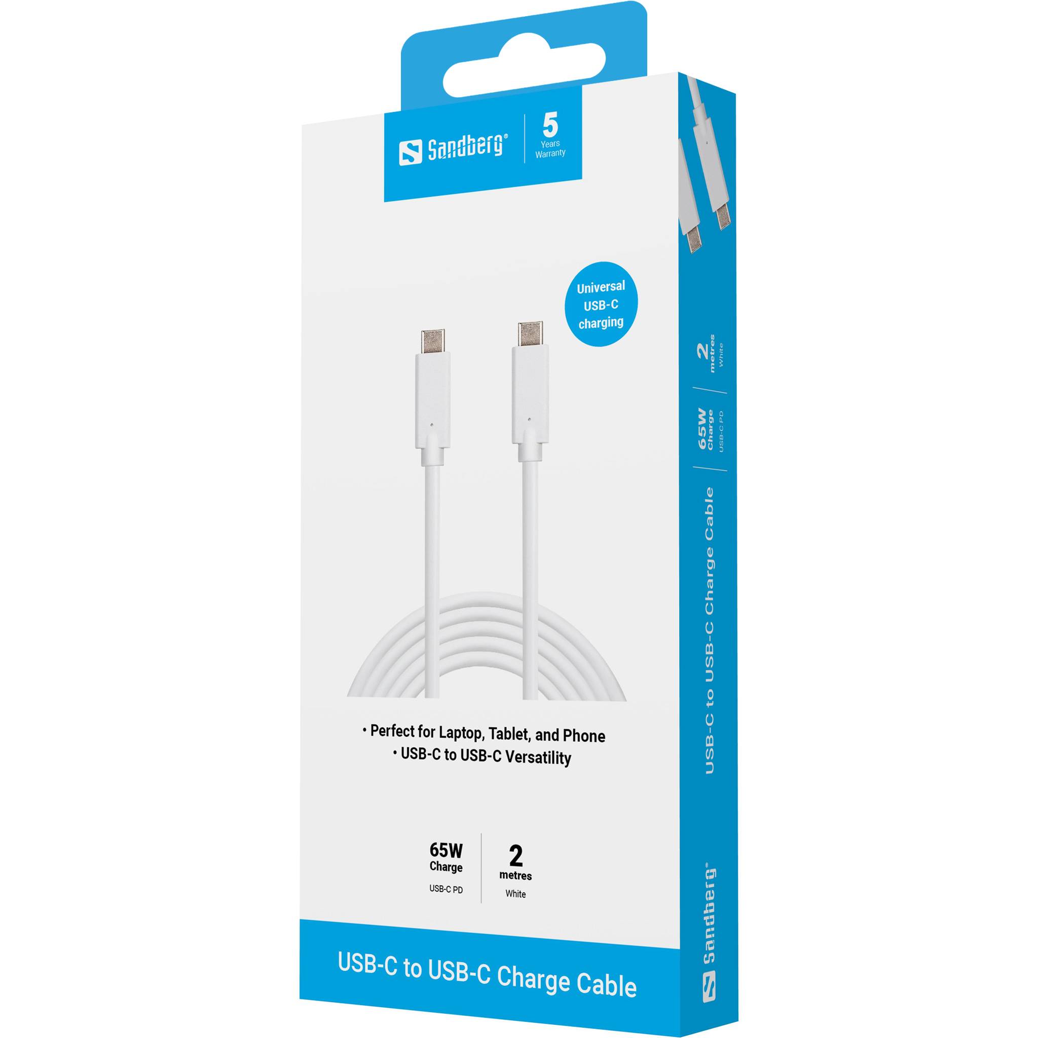 Sandberg - USB-Kabel - USB-C (M) bis USB-C (M)