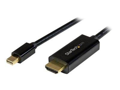 StarTech.com Mini DisplayPort auf HDMI Adapterkabel - Mini DP zu HDMI Adapter Kabel - 3m - Ultra HD 4K 30Hz - Schwarz -