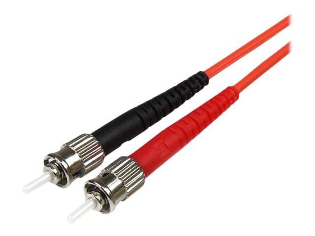 StarTech.com 1m Fiber Optic Cable - Multimode Duplex 50/125 - LSZH - LC/ST - OM2 - LC to ST Fiber Patch Cable - Patch-Ka