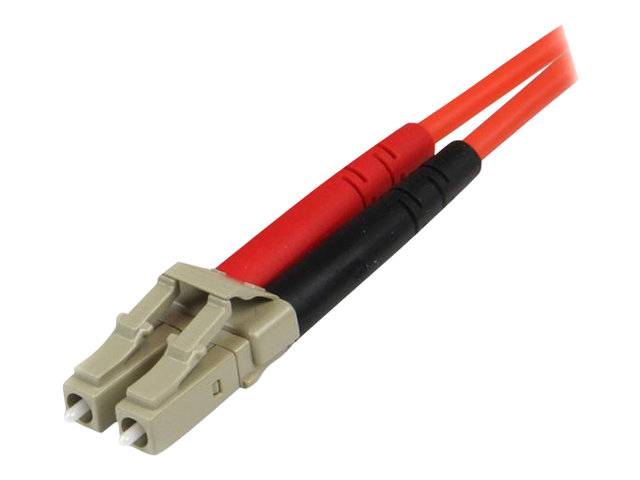 StarTech.com 1m Fiber Optic Cable - Multimode Duplex 50/125 - LSZH - LC/ST - OM2 - LC to ST Fiber Patch Cable - Patch-Ka