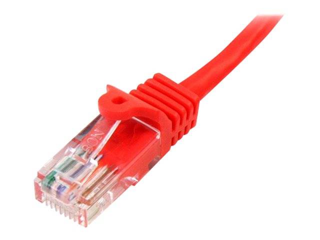 StarTech.com CAT5e Cable - 10 m Red Ethernet Cable - Snagless - CAT5e Patch Cord - CAT5e UTP Cable - RJ45 Network Cable