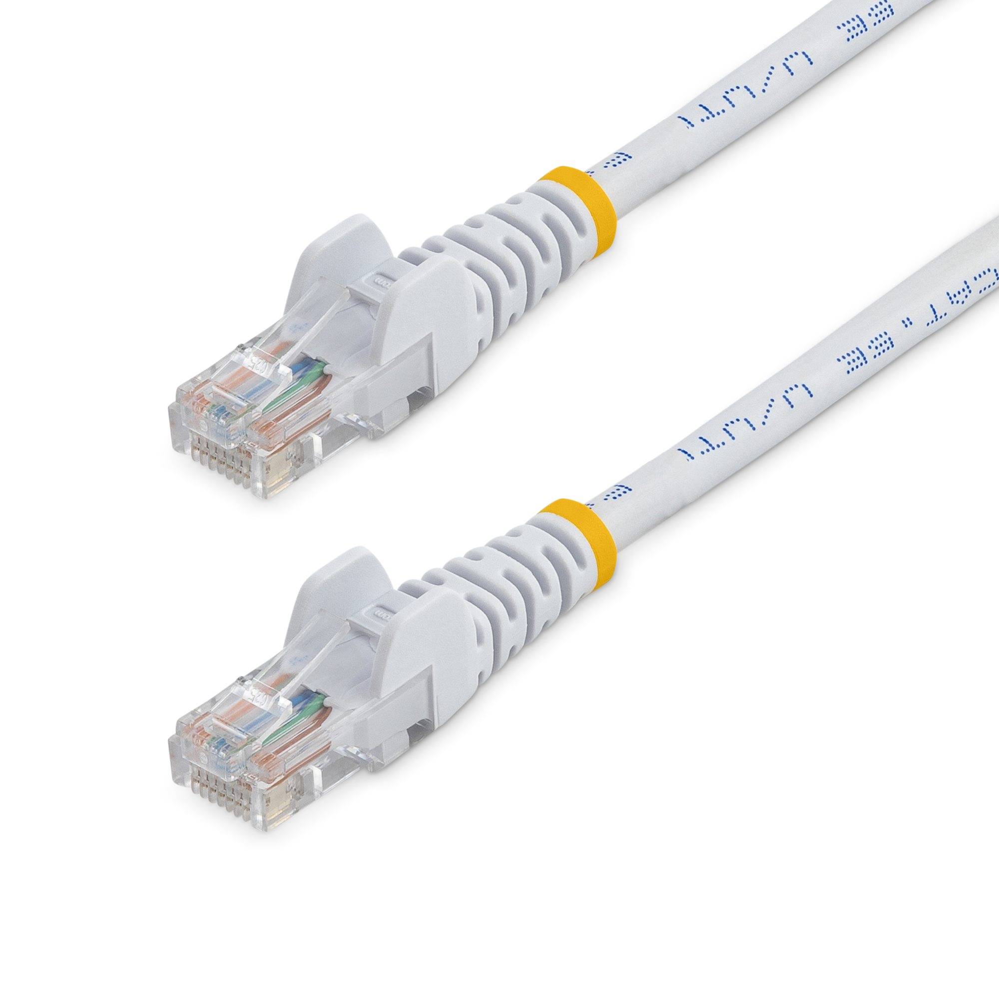 StarTech.com CAT5e Cable - 7 m White Ethernet Cable - Snagless - CAT5e Patch Cord - CAT5e UTP Cable - RJ45 Network Cable - Patch-Kabel - RJ-45 (M)