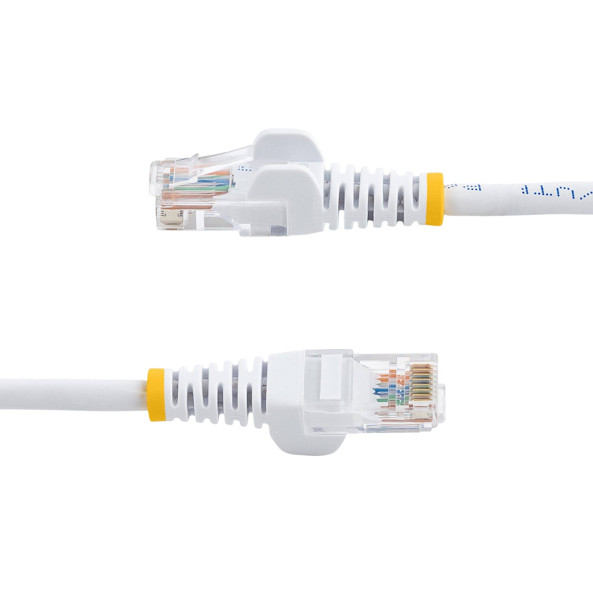 StarTech.com CAT5e Cable - 7 m White Ethernet Cable - Snagless - CAT5e Patch Cord - CAT5e UTP Cable - RJ45 Network Cable - Patch-Kabel - RJ-45 (M)
