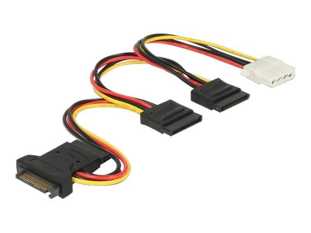 DeLOCK - Netzteil - SATA-Stromstecker bis interne Stromversorgung, 4-polig, SATA-Stromstecker