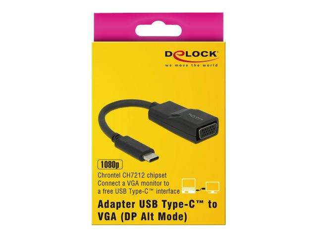 DeLOCK Adapter USB Type-C male > VGA female - Videokonverter