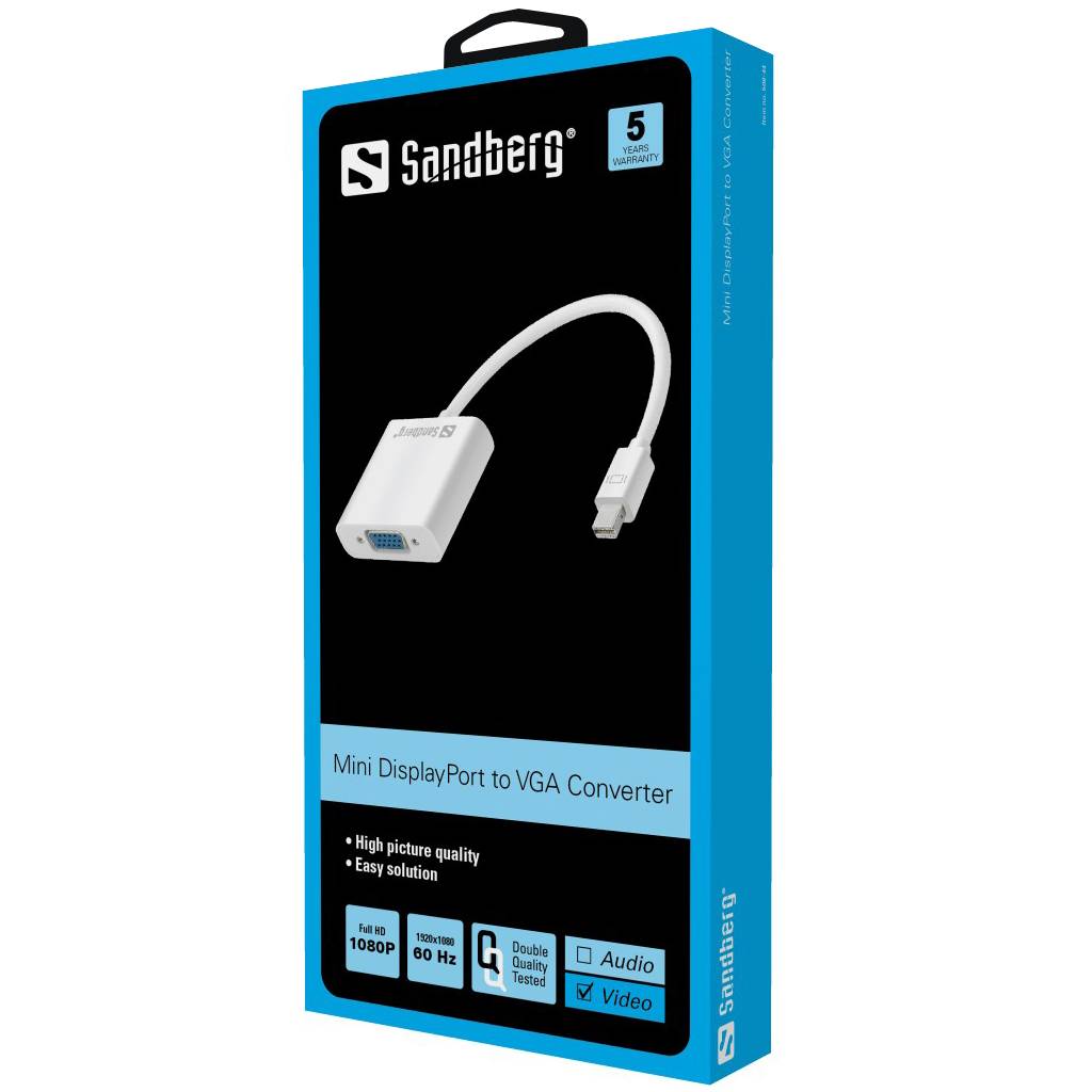 Sandberg - VGA-Adapter - Mini DisplayPort (M)