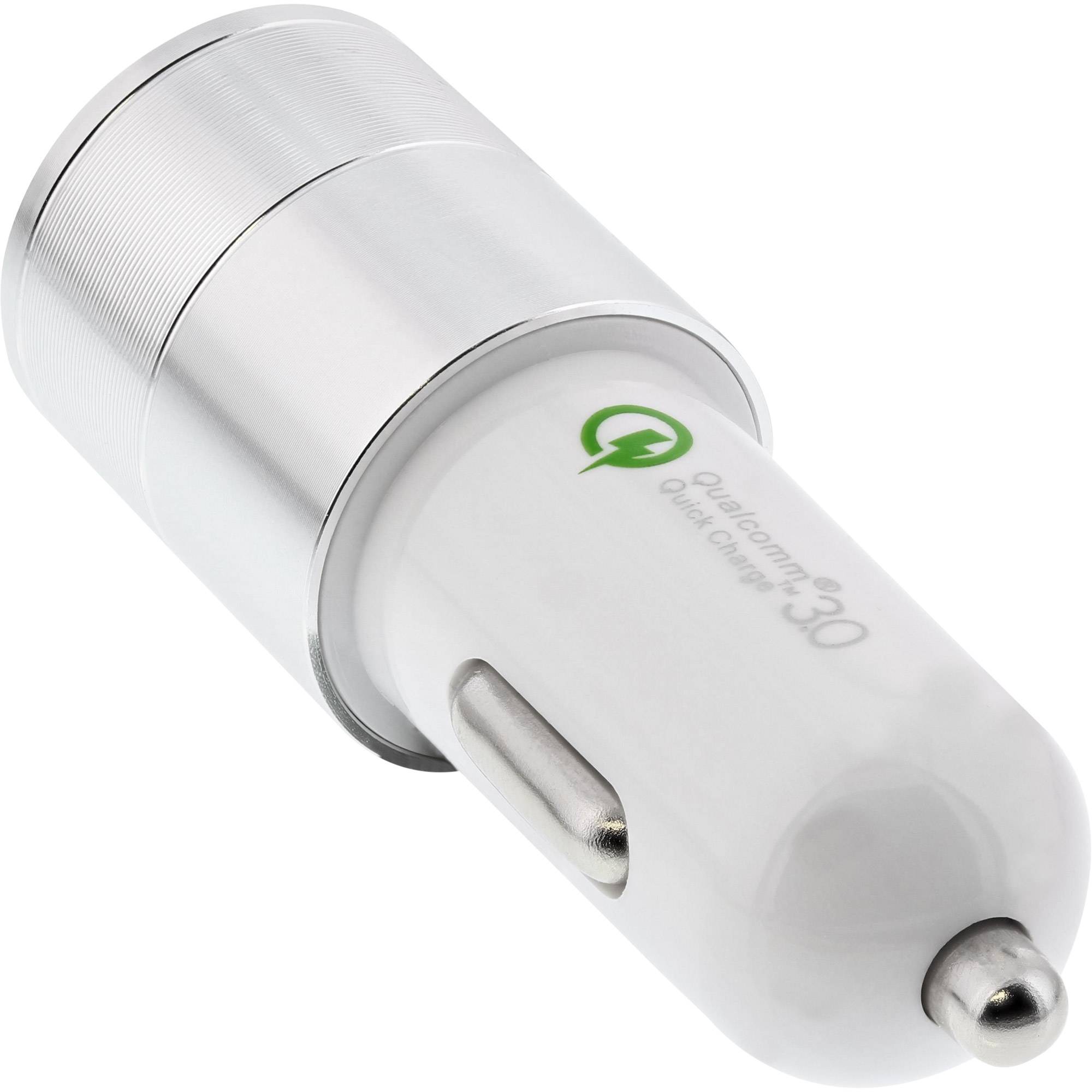 INLINE - USB KFZ Stromadapter Quick Charge 3.0 - 12/24VDC zu 5V DC/3A - USB-A+USB-C