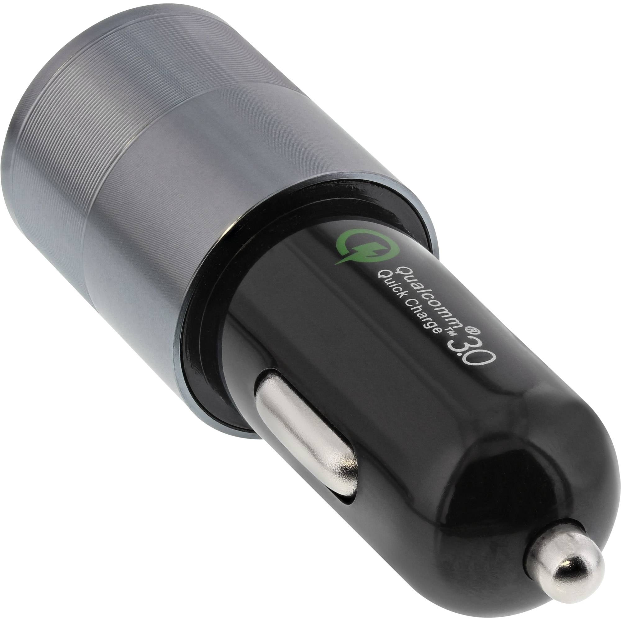 INLINE - USB KFZ Stromadapter Quick Charge 3.0 - 12/24VDC zu 5V DC/3A - USB-A+USB-C