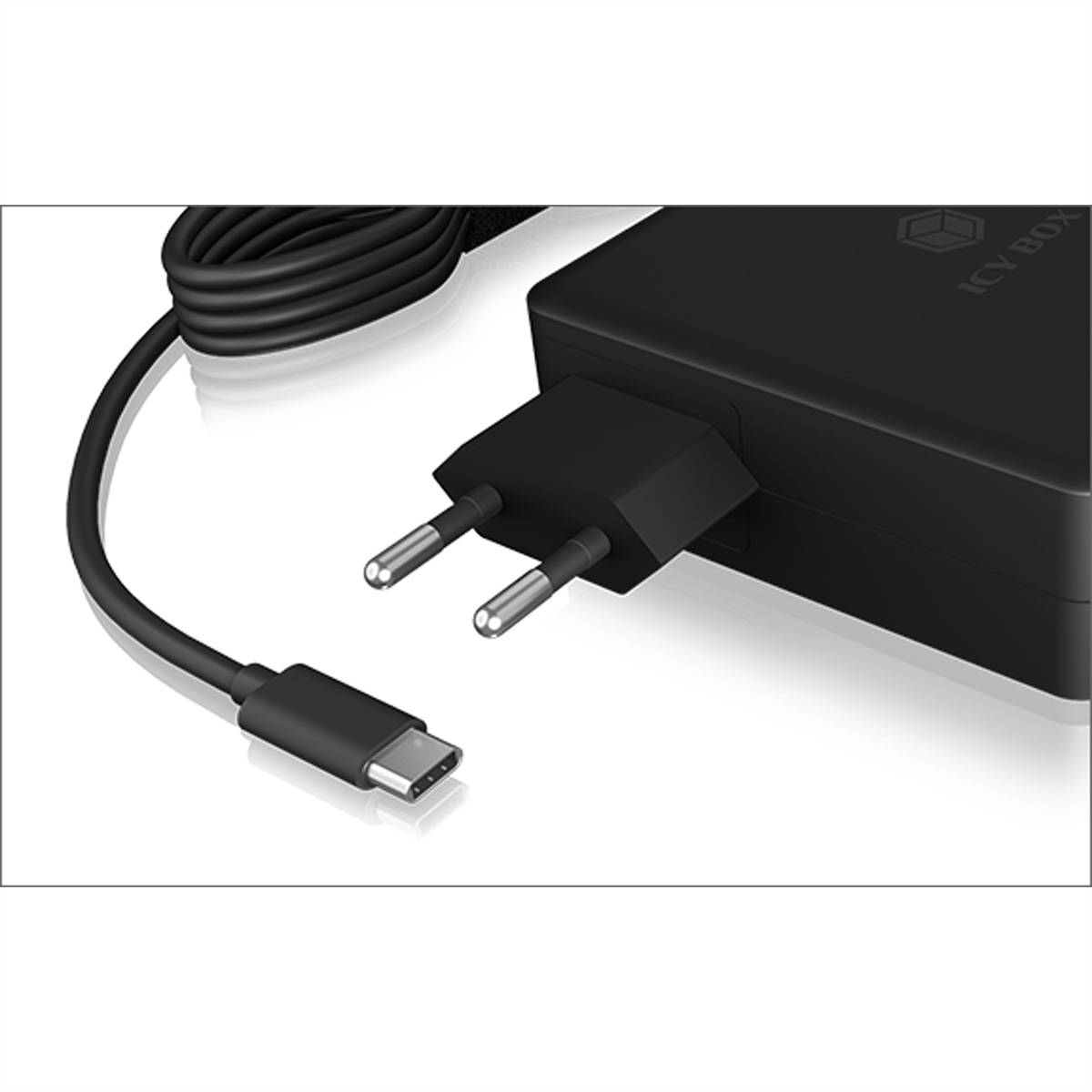 RaidSonic IB-PS101-PD Steckerladegerät mit PD 90 Watt USB-C