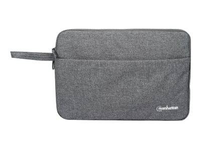 Manhattan Seattle Laptop Sleeve 14.5"", Grey, Padded, Extra Soft Internal Cushioning, Main Compartment with double zips,