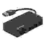 Manhattan USB-A 3-Port Hub with Card Reader, 3x USB-A ports, 5 Gbps (USB 3.2 Gen1 aka USB 3.0)