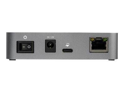 StarTech.com HB31C2A1CGS 3-Port-USB-C-Hub (LAN-Hub, 10 Gbit/s, 2x USB-A und 1x USB-C, 1m Hostkabel, powered, mit Netztei