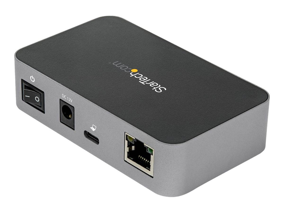 StarTech.com HB31C2A1CGS 3-Port-USB-C-Hub (LAN-Hub, 10 Gbit/s, 2x USB-A und 1x USB-C, 1m Hostkabel, powered, mit Netztei