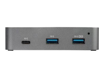 StarTech.com HB31C2A1CGS 3-Port-USB-C-Hub (LAN-Hub, 10 Gbit/s, 2x USB-A und 1x USB-C, 1m Hostkabel, powered, mit Netztei