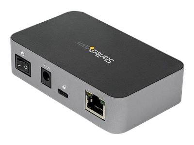 StarTech.com HB31C2A1CGS 3-Port-USB-C-Hub (LAN-Hub, 10 Gbit/s, 2x USB-A und 1x USB-C, 1m Hostkabel, powered, mit Netztei