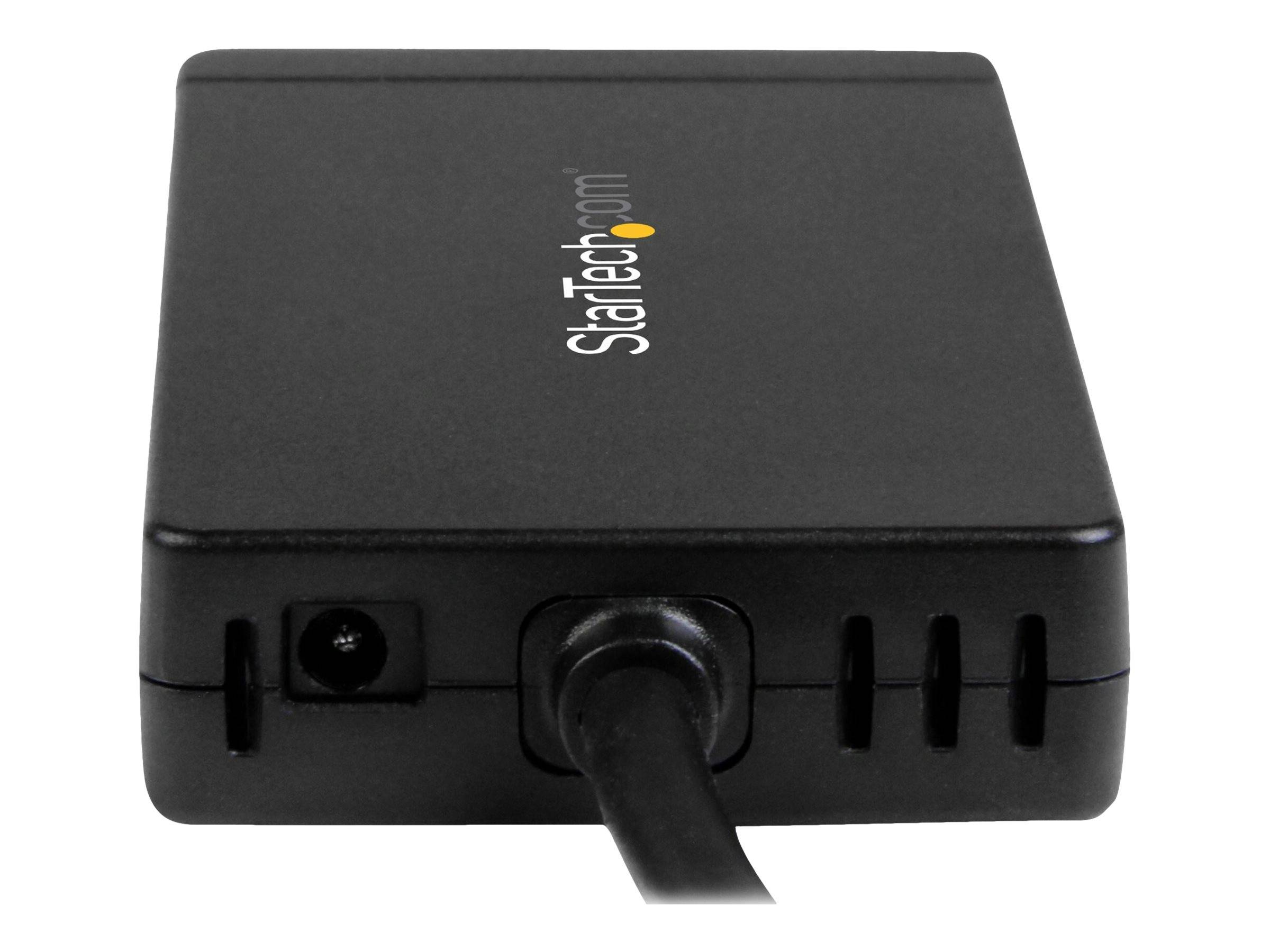StarTech.com 3 Port USB 3.0 Hub mit USB-C und Gigabit Ethernet