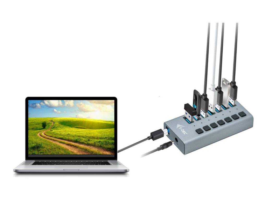 i-Tec USB 3.0 Charging HUB 7 port + Power Adapter 36 W