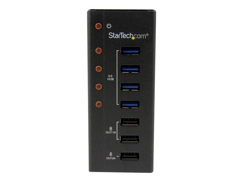 StarTech.com 4 Port USB 3.0 Hub plus 3 Ladeanschlüsse (2x 1A & 1x 2A)
