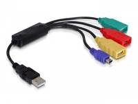 Delock USB 2.0 external 4-port cable HUB - Hub