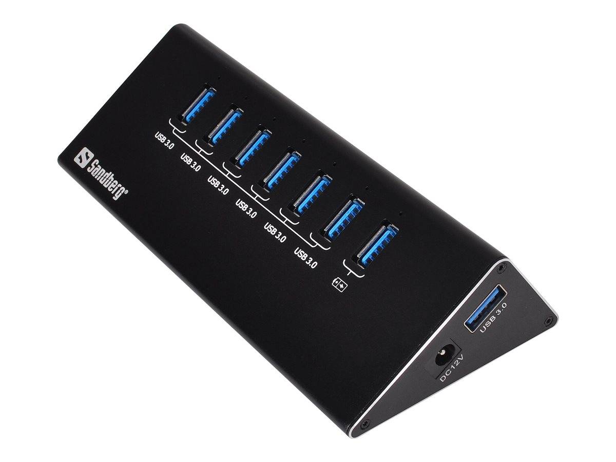 Sandberg USB 3.0 Hub 7 ports - Hub - 7 x SuperSpeed USB 3.0