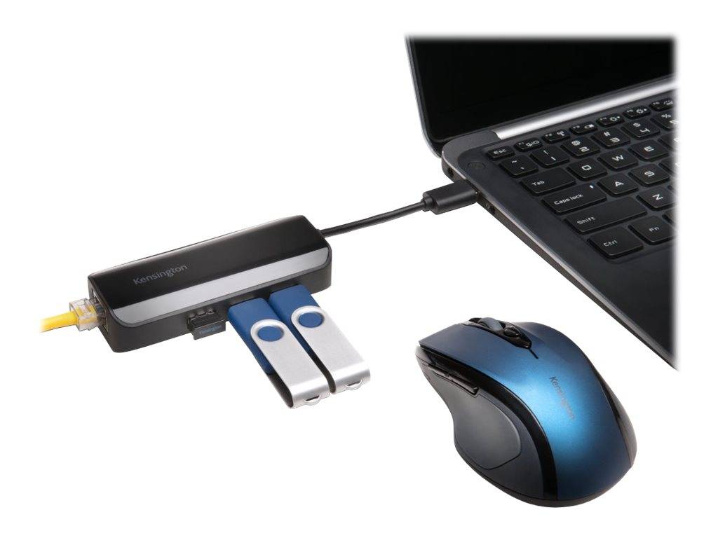 Kensington UA3000E - Netzwerkadapter - USB 3.0