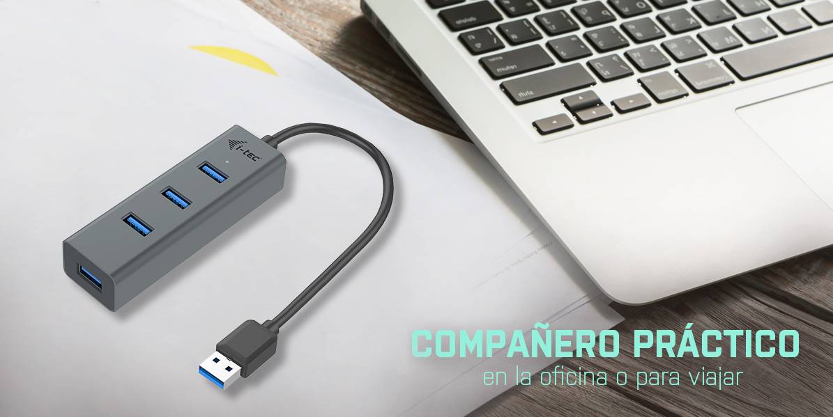 i-Tec USB 3.0 Metal Passive HUB - Hub - 4 x SuperSpeed USB 3.0