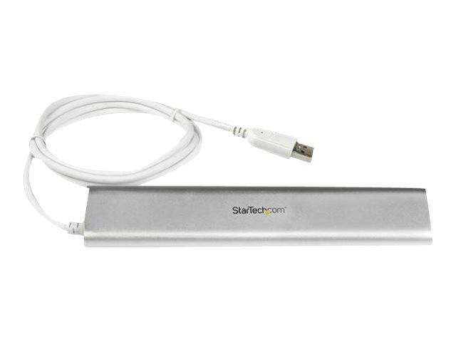 StarTech.com 7 Port kompakter USB 3.0 Hub mit eingebautem Kabel