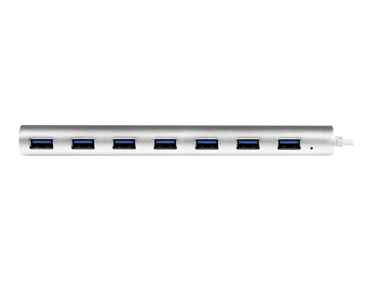 StarTech.com 7 Port kompakter USB 3.0 Hub mit eingebautem Kabel