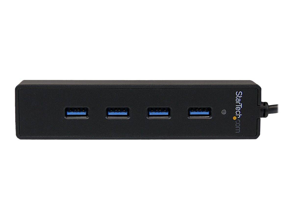 StarTech.com 4 Port USB 3.0 SuperSpeed Hub - Schwarz