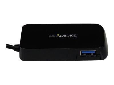 StarTech.com 4 Port USB 3.0 SuperSpeed Hub - Schwarz