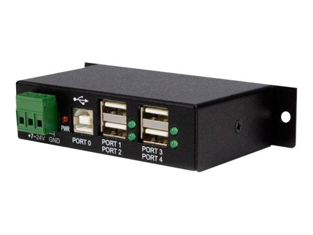 StarTech.com Rackmount USB 2.0 Hub - 4 Port Rugged Industrial USB 2.0 Hub