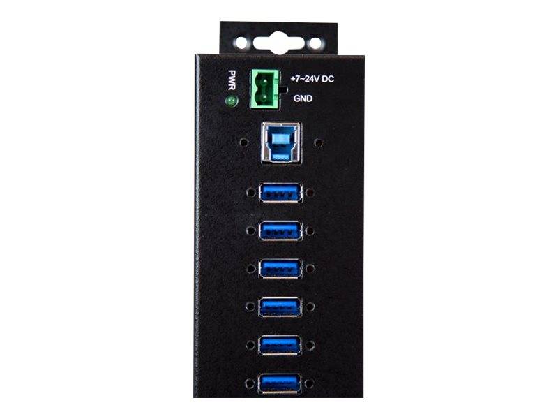 StarTech.com HB30A10AME USB 3.0 Hub (10-Port, Din-Rail, Industrielle Anwendung, externes Netzteil, Uberspannungsschutz,