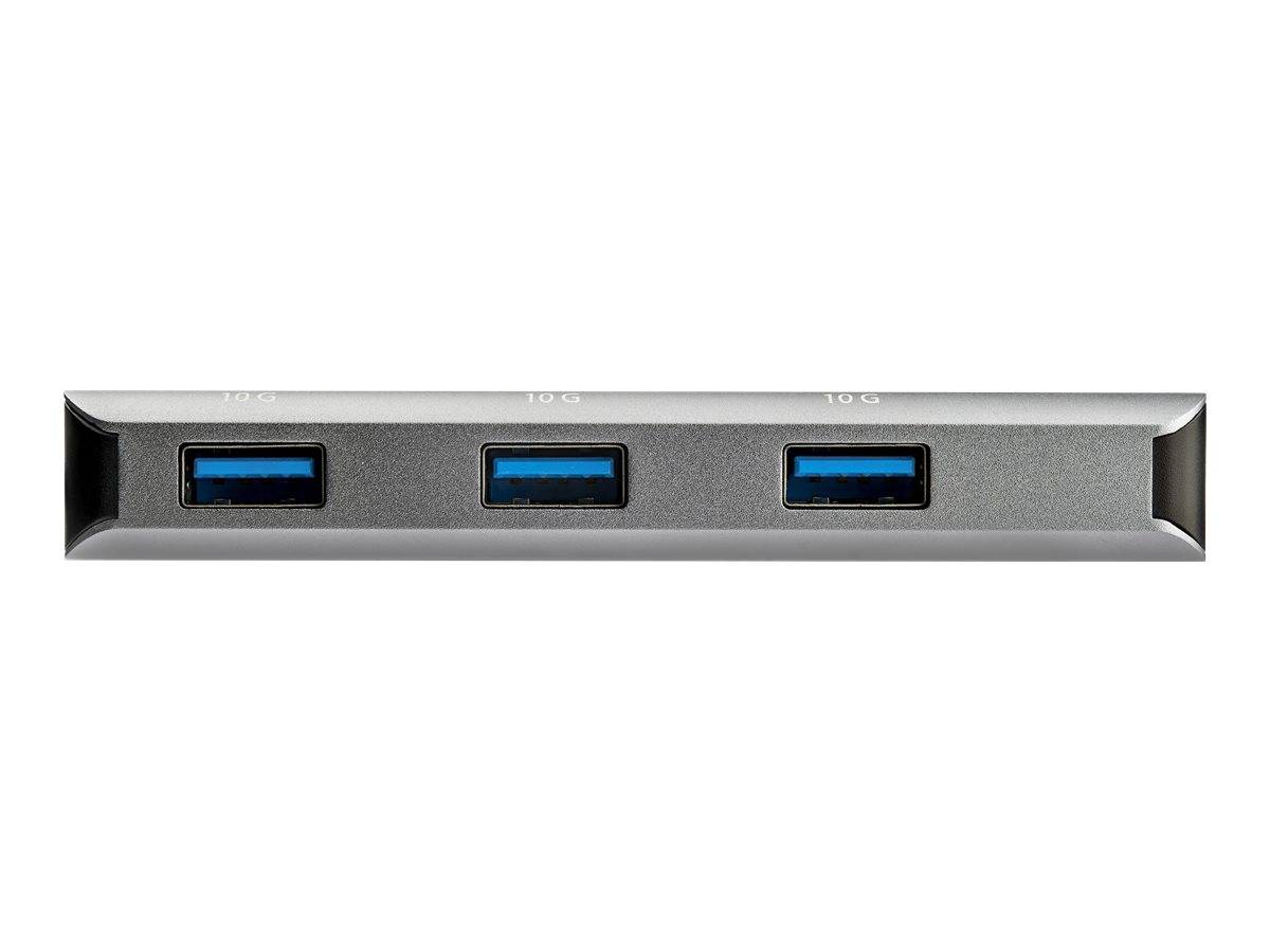 StarTech.com HB31C3ASDMB 3-Port USB-C-Hub (10 Gbit/s, mit SD-Kartenleser und 25cm Hostkabel, 3x USB-A - Hub - 1 x USB-C