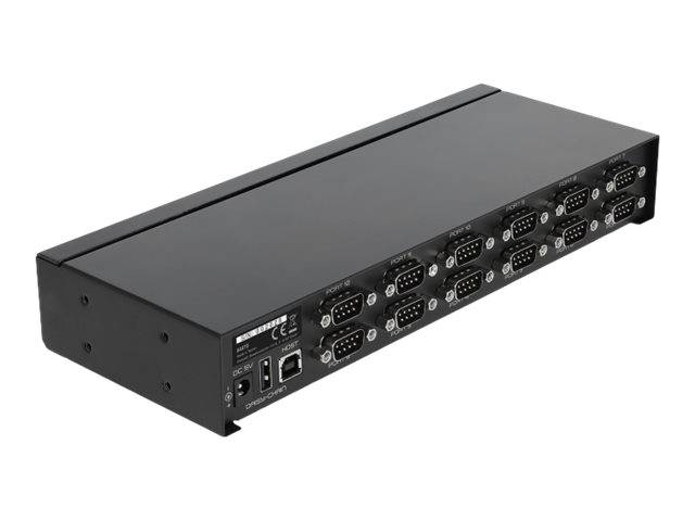 DeLOCK USB 2.0 to 12 Port Serial RS-232 Hub with surge protection and extended temperature range