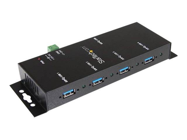 StarTech.com Montierbarer 4 Port Industrieller USB 3.0 SuperSpeed Hub inkl. Netzteil