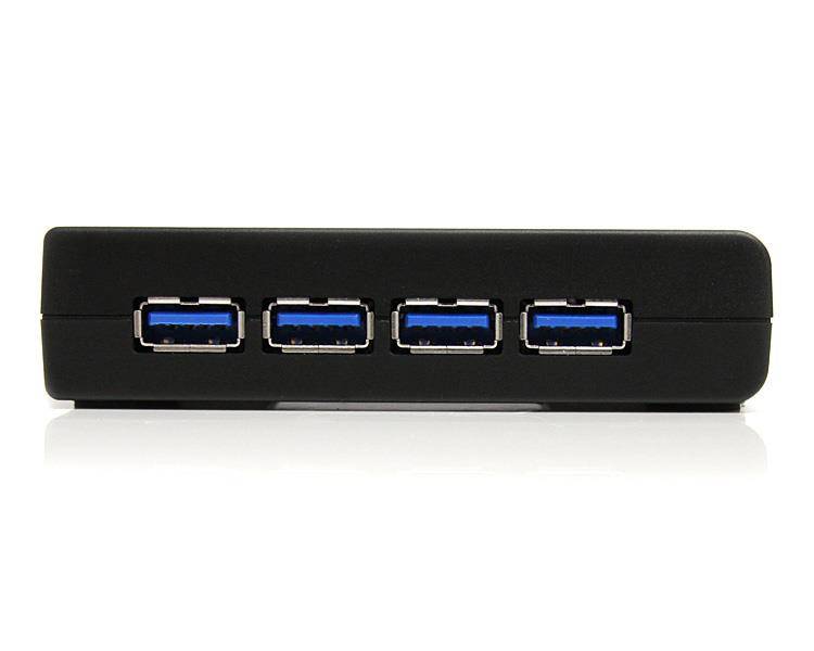 StarTech.com 4 Port SuperSpeed USB 3.0 Hub - Schwarz