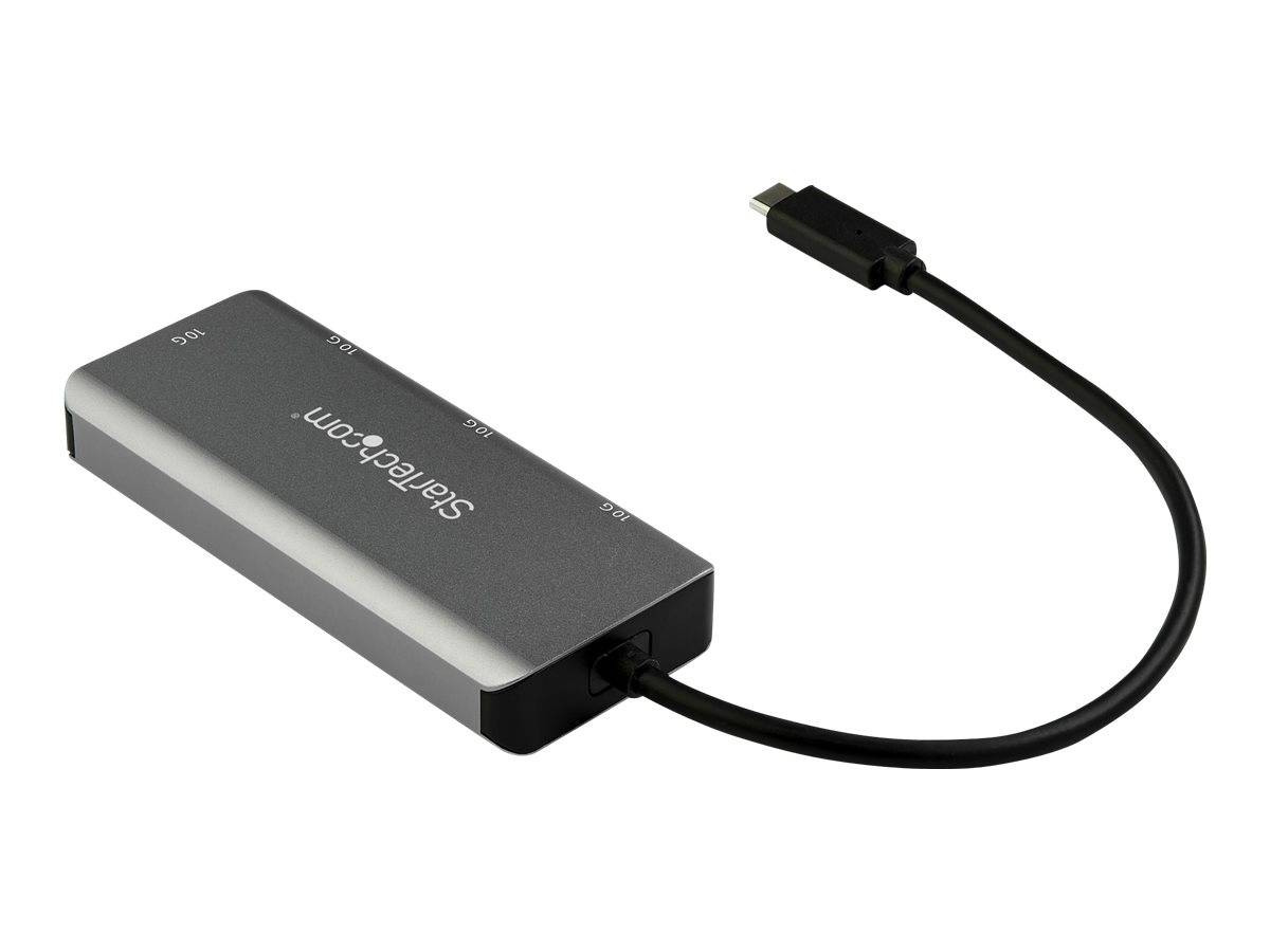 StarTech.com 4 Port USB C Hub w/ 2x USB A & 2x USB C, SuperSpeed 10Gbps USB Type-C 3.1/3.2 Gen 2 Hub, USB Bus Powered, P