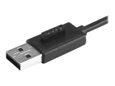 StarTech.com Mobiler 4-Port-USB 2.0-Hub mit integriertem Kabel