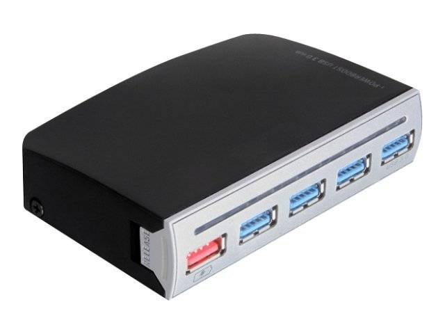 DeLock 4 port USB 3.0 Hub - Hub - 4 x SuperSpeed USB 3.0