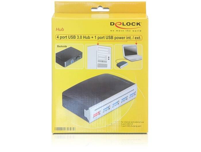 DeLock 4 port USB 3.0 Hub - Hub - 4 x SuperSpeed USB 3.0