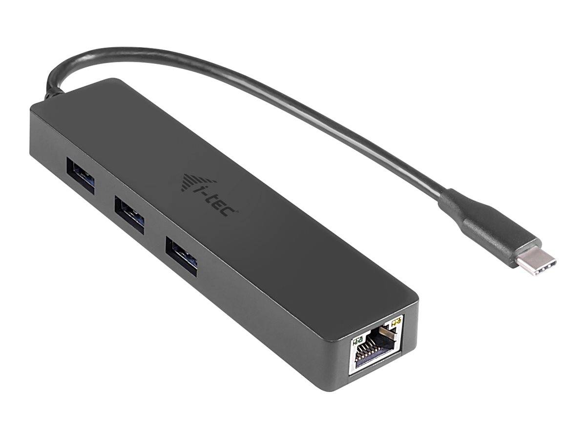 i-Tec USB-C Slim HUB 3-Port mit Gigabit Ethernet Adapter